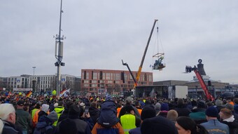 Bei der LsV-Kundgebung in Stuttgart sprach Jrgen Maurer stelltvertretend fr den LBV.