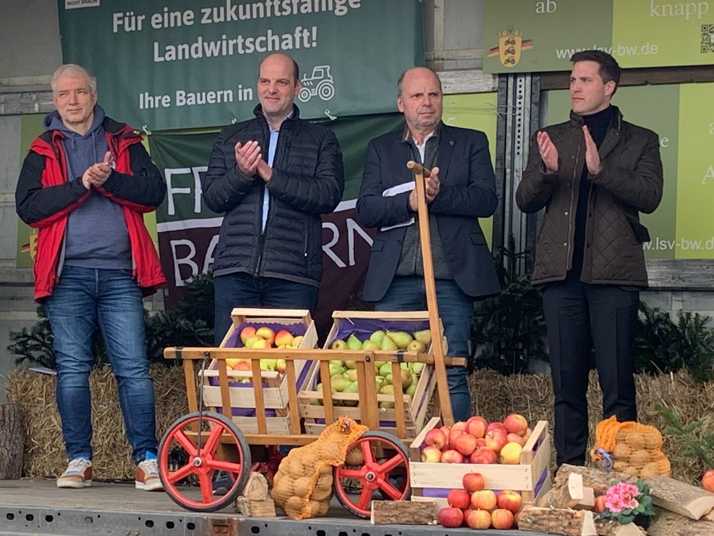Bei der LsV-Kundgebung in Stuttgart sprach Jrgen Maurer stelltvertretend fr den LBV.