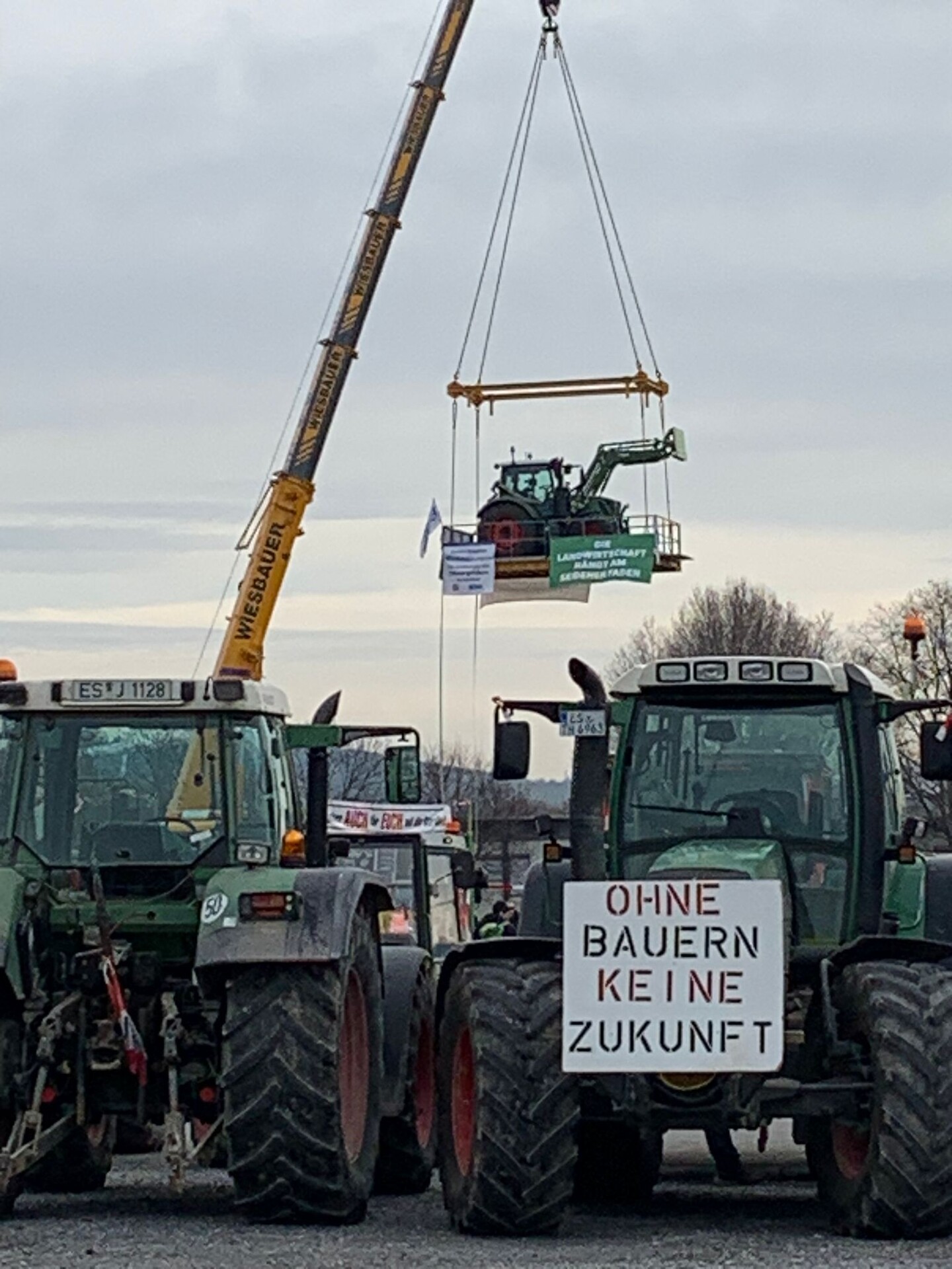 Bei der LsV-Kundgebung in Stuttgart sprach Jrgen Maurer stelltvertretend fr den LBV.