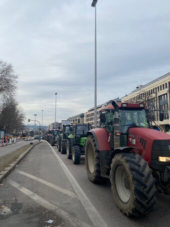 Bei der LsV-Kundgebung in Stuttgart sprach Jrgen Maurer stelltvertretend fr den LBV.