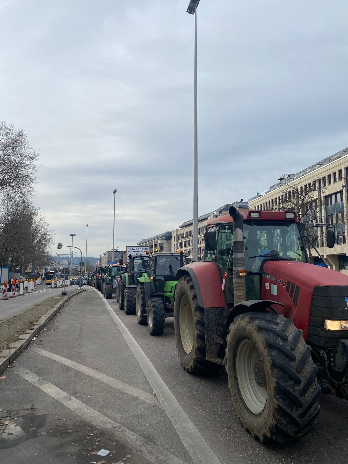 Bei der LsV-Kundgebung in Stuttgart sprach Jrgen Maurer stelltvertretend fr den LBV.