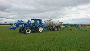 Methantraktor New Holland T6.180 bei Winfried Vees