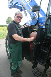 Methantraktor New Holland T6.180 bei Winfried Vees